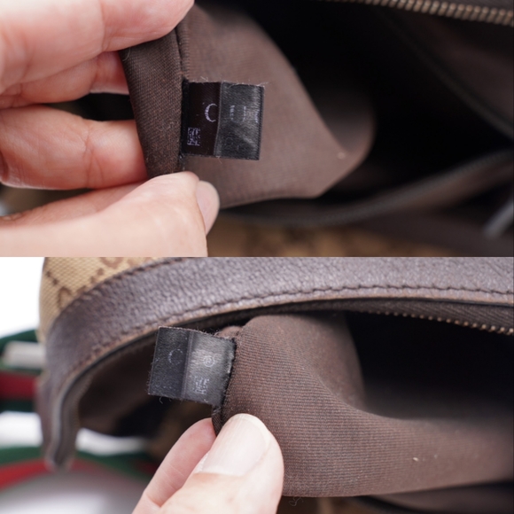 G16❤️ Gucci GG Canvas Sherry line half-moon Large - Picture 13 of 17